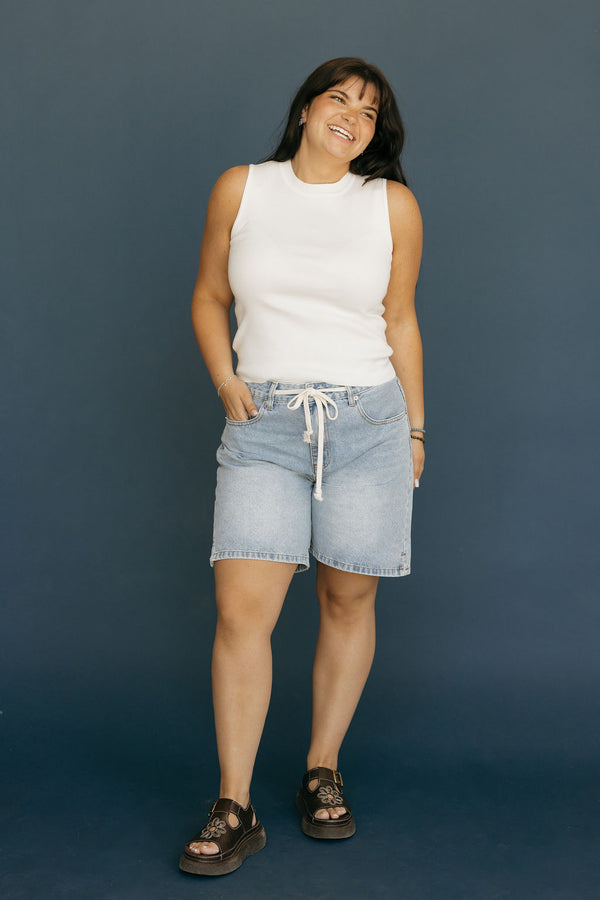 Bria Tank Top-White
