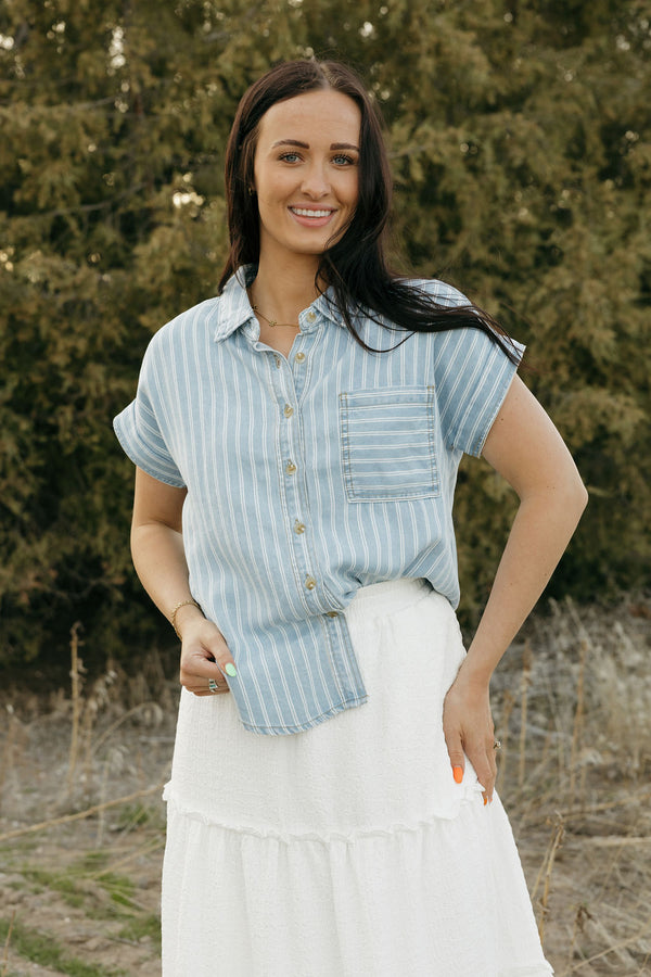 Wilder Top-Denim Blue