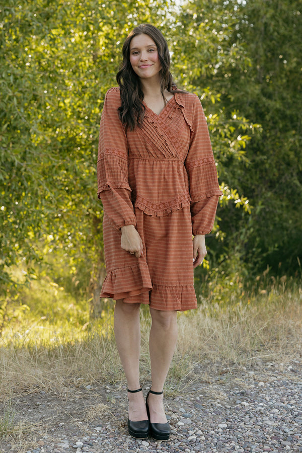 Libbie Dress-Rust