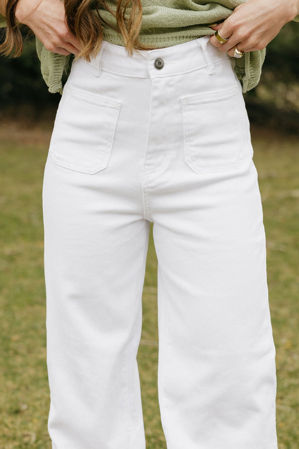 Tandy Denim-White