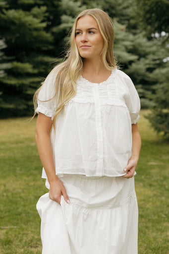 Leia Top-White