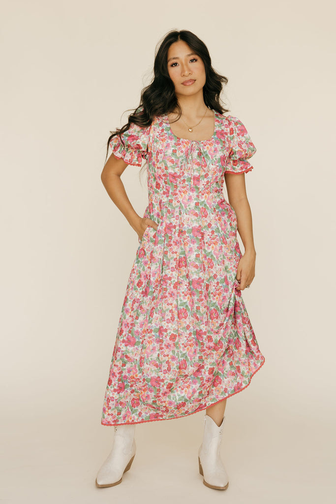 Dahlia Dress-Floral Multi