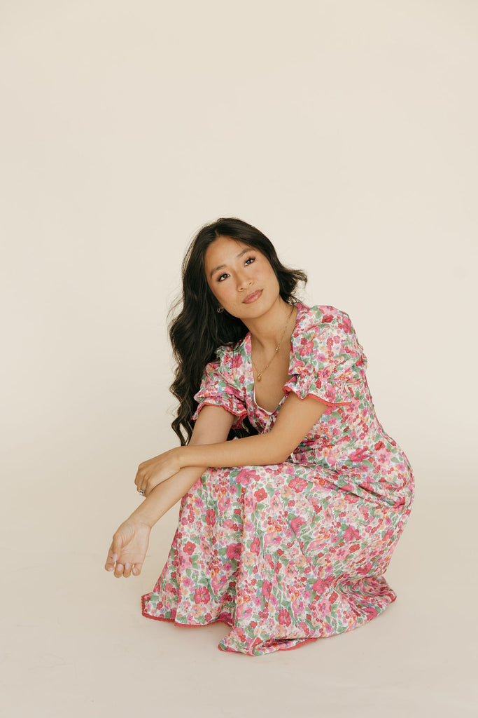 Dahlia Dress-Floral Multi – Love Olive Co