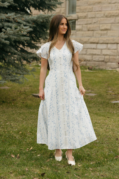Alyssa Dress-Blue Floral