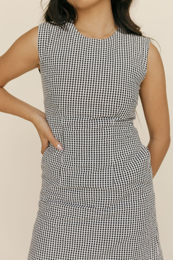 Parker Dress-Black Gingham