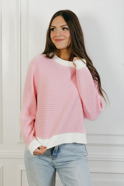 Paulette Sweater-Pink