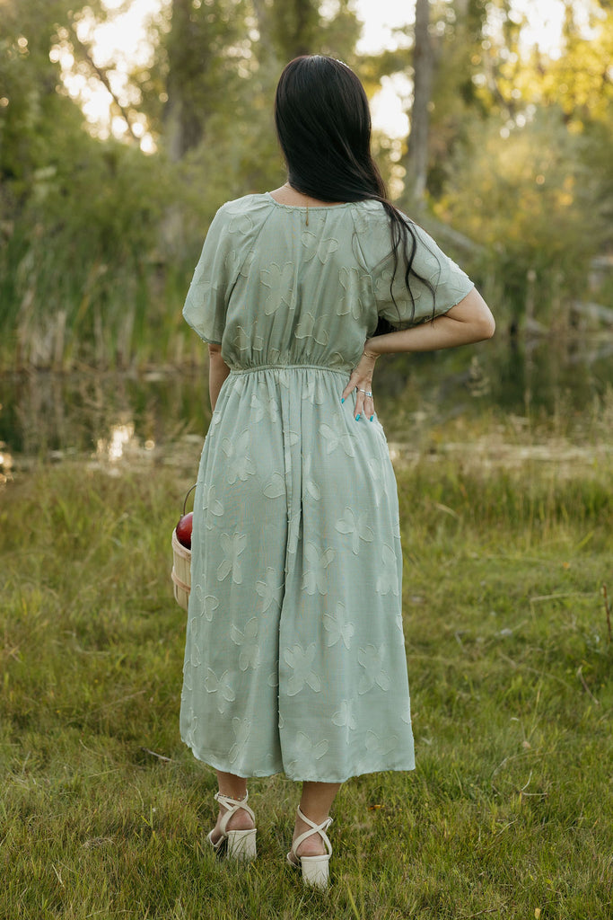 Beatrice Dress-Sage  Love Olive Co