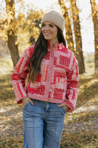 Julie Jacket-Red Bandana