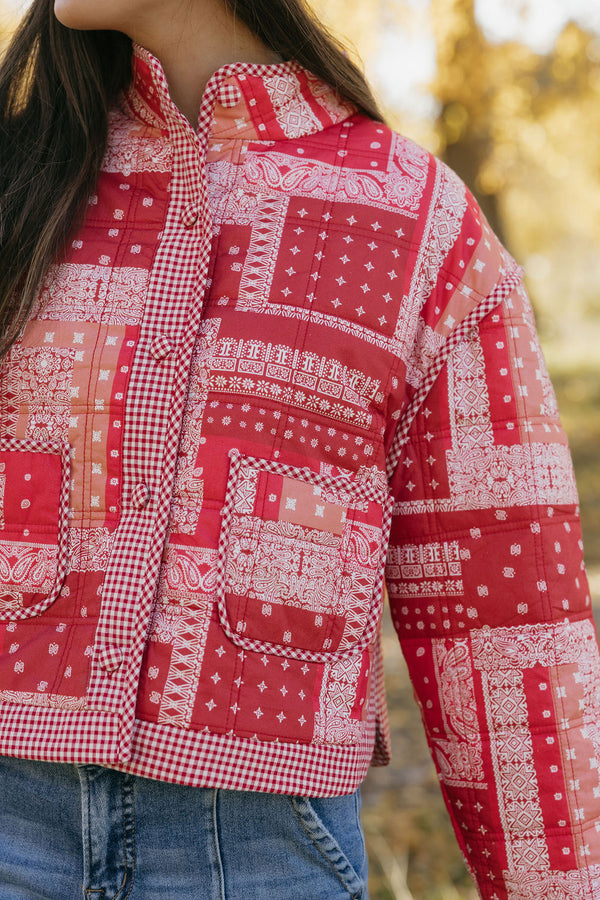 Julie Jacket-Red Bandana