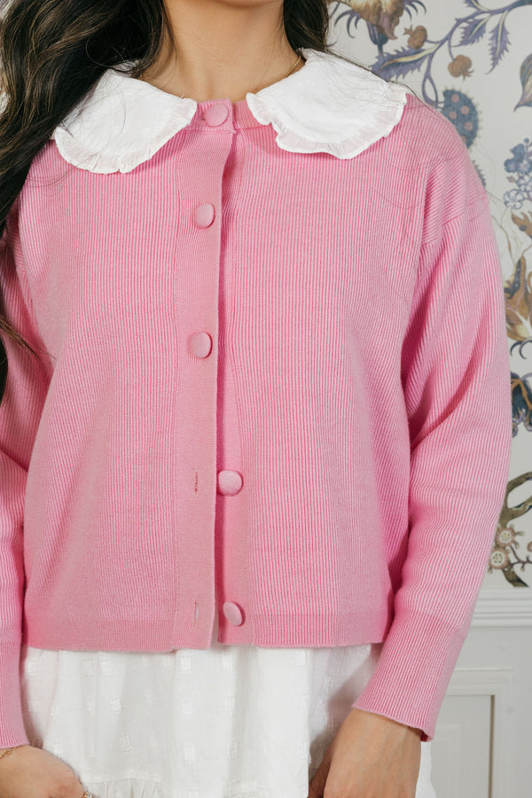 Marcie Cardigan-Pink