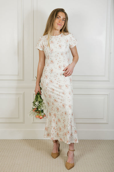 Rosetta Dress-Cream Floral