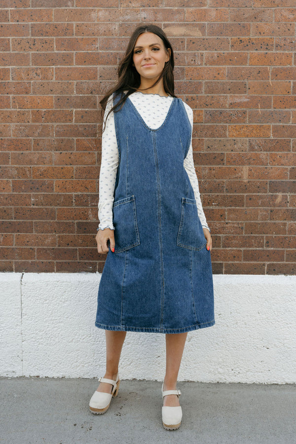 Daria Dress-Indigo