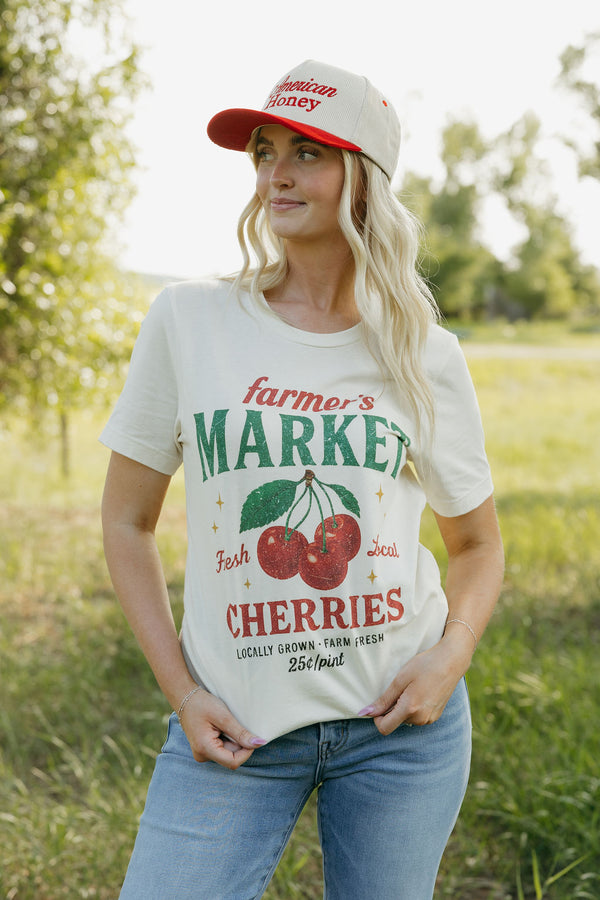 Fresh Cherries Tee-Cream