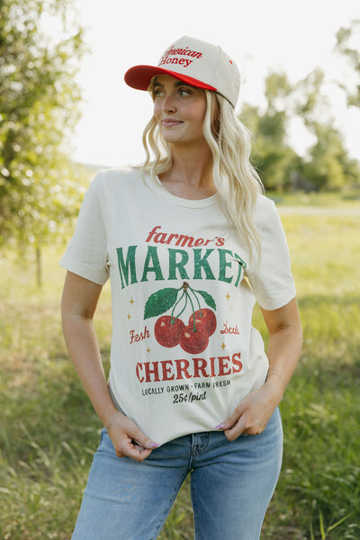 Fresh Cherries Tee-Cream