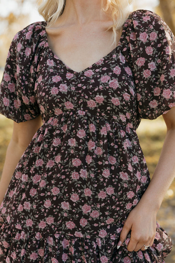 Velora Dress-Brown Multi