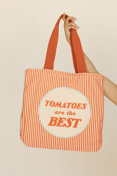 Tomatoes Tote Bag-Red