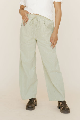 Kelly Pants-Green Stripe