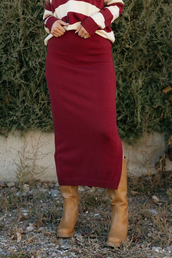 Lisa Skirt-Burgundy