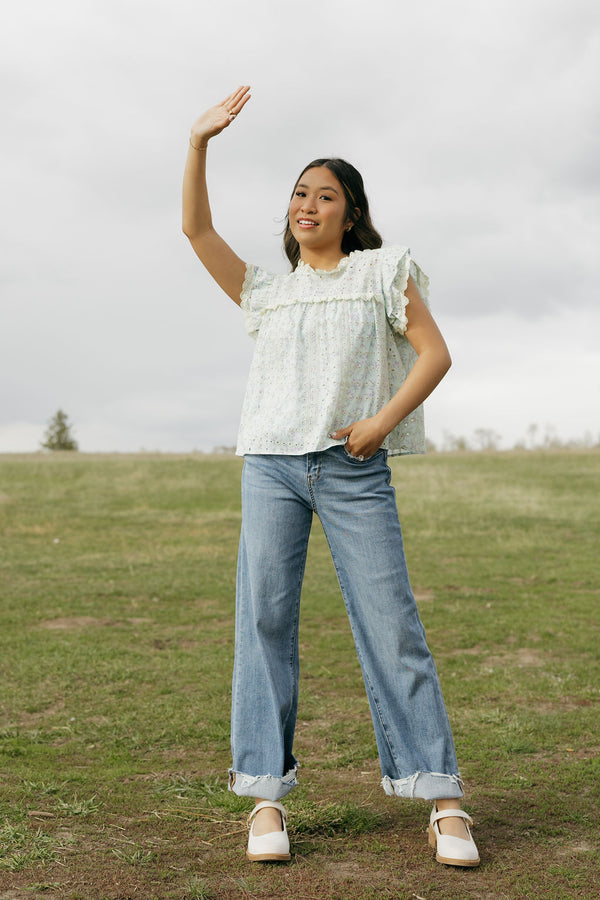 Caitlyn Top-Blue Multi