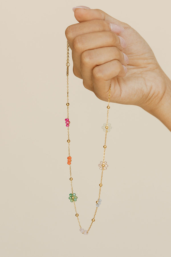 Wildflower Necklace-Gold