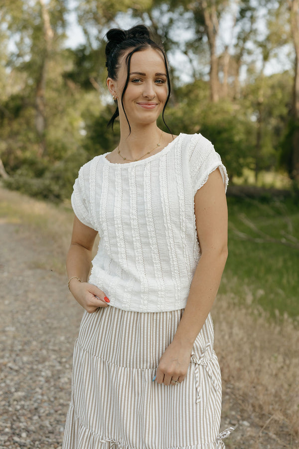 Kellie Top-Off White