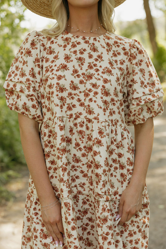 gracie embroidered peasant dress Gracie Midi Dress