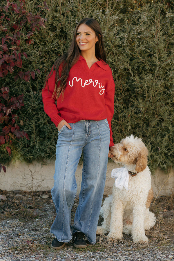 Very Merry Sweater-Red