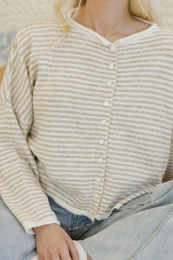 Luanne Cardigan-Khaki