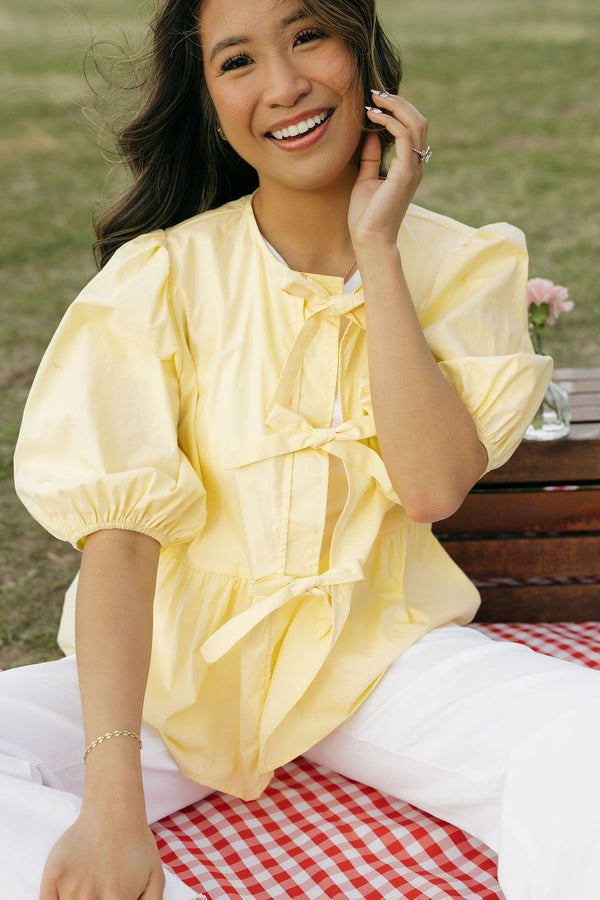 Lilia Top-Butter Yellow