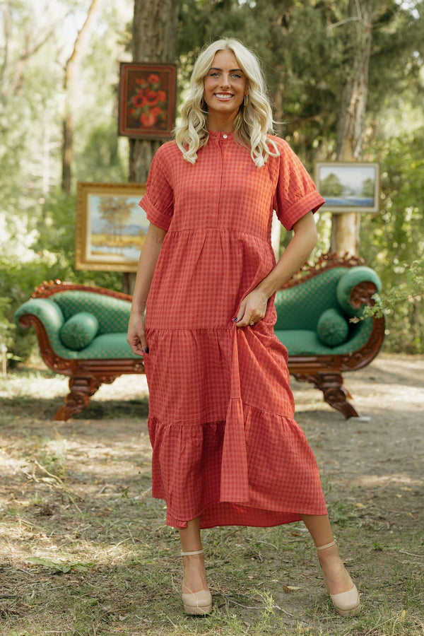 Liberty Dress-Scarlet Gingham