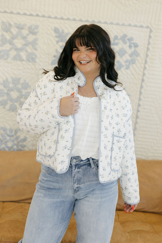 Sami Quilted Jacket-Ivory