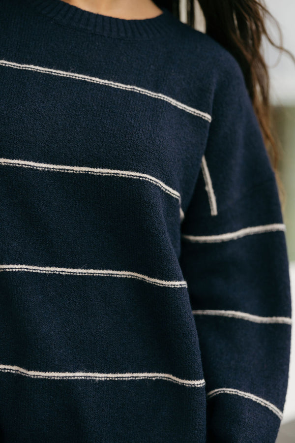 Janie Sweater-Navy
