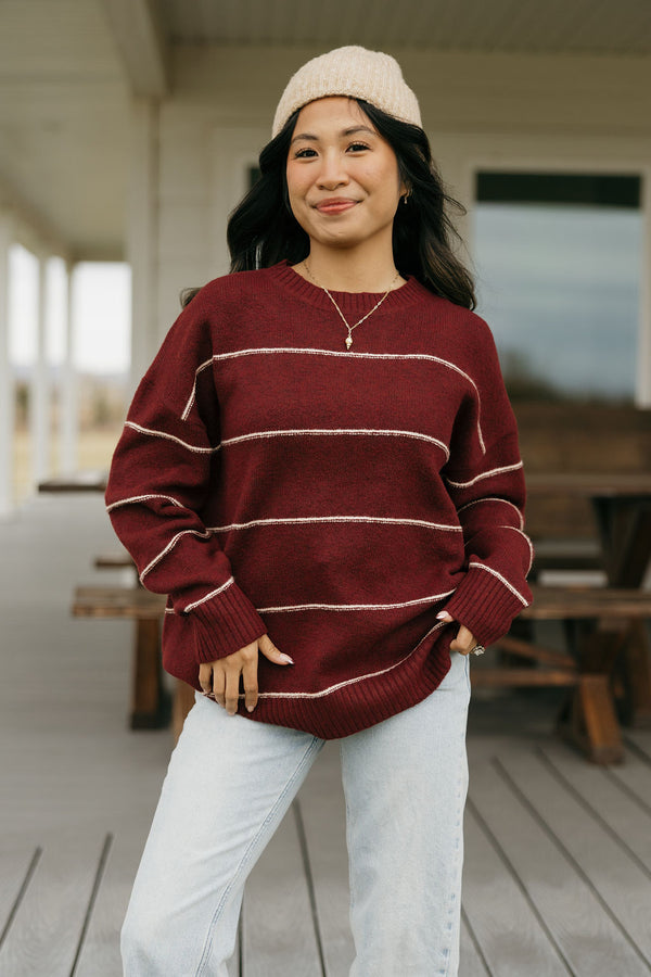 Janie Sweater-Redwood