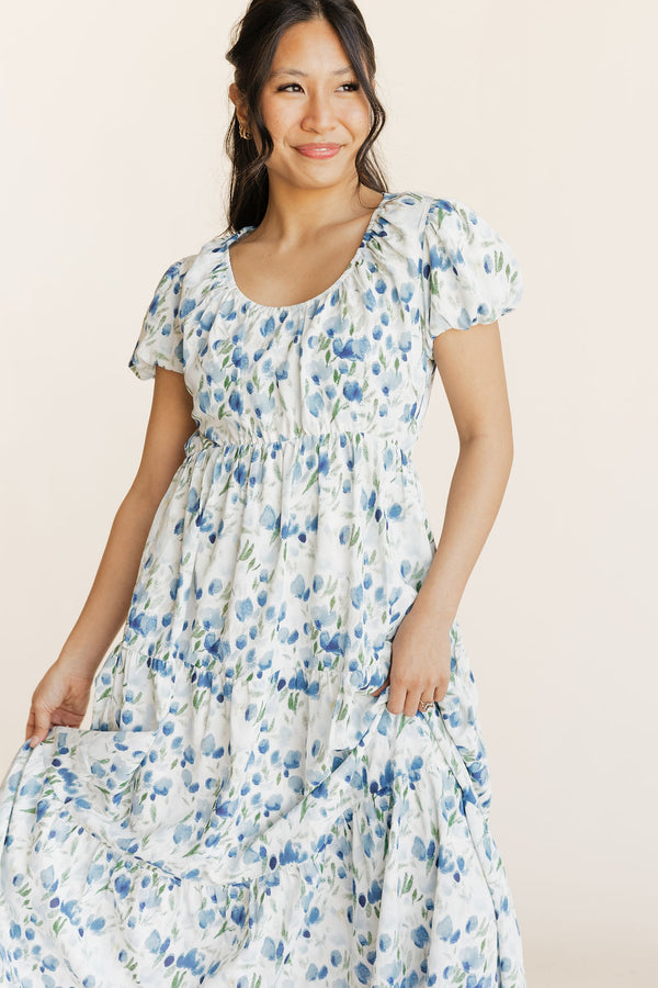 Kylie Dress-Blue Tulip