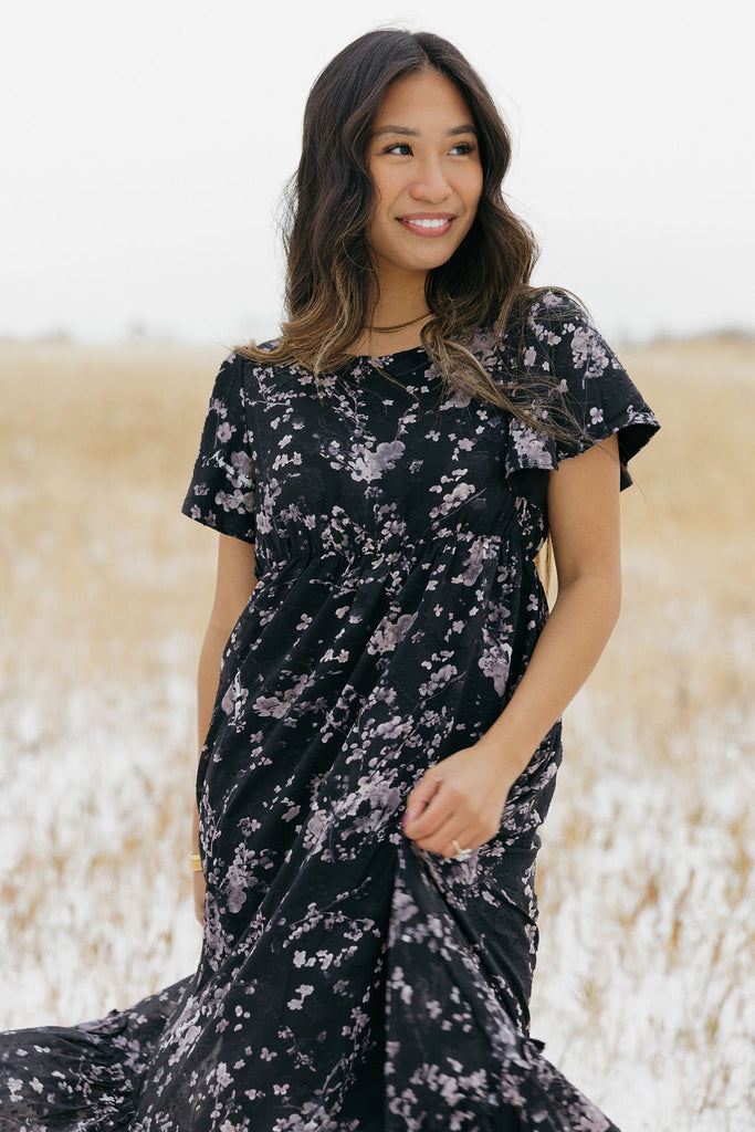 Aria Dress-Black Floral – Love Olive Co