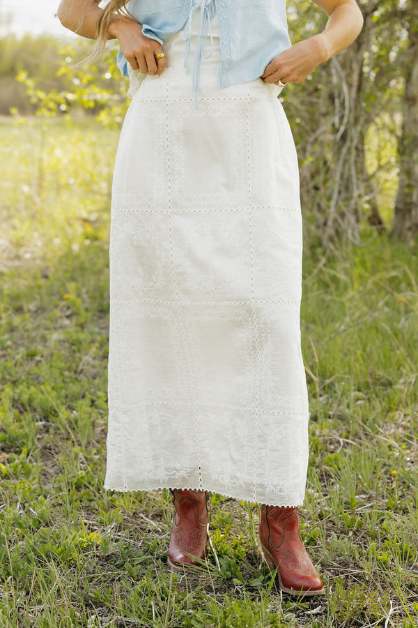 Victoria Skirt-White