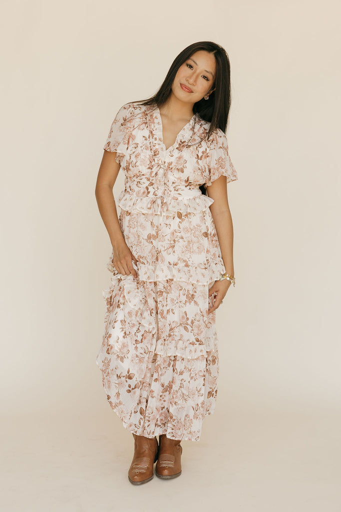 Briar Dress-Ivory Floral