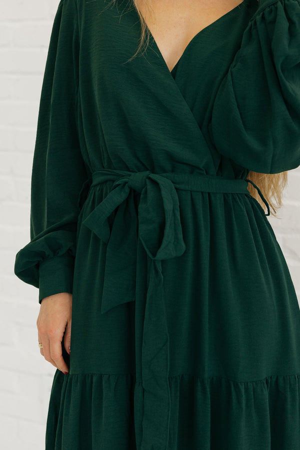 Harlen Dress-Hunter Green