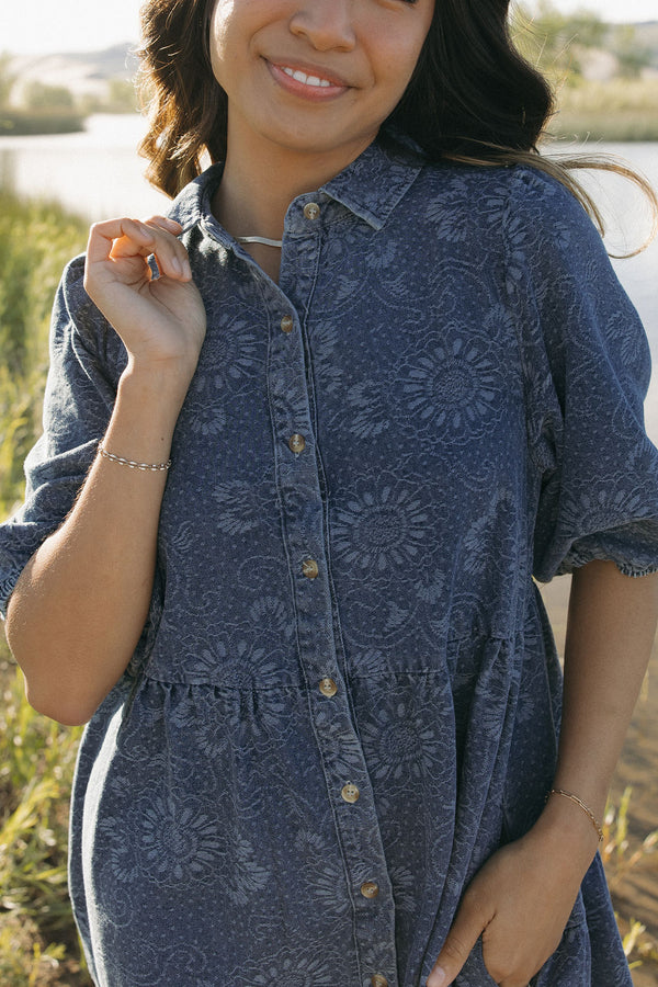 Ralphie Dress-Paisley Denim