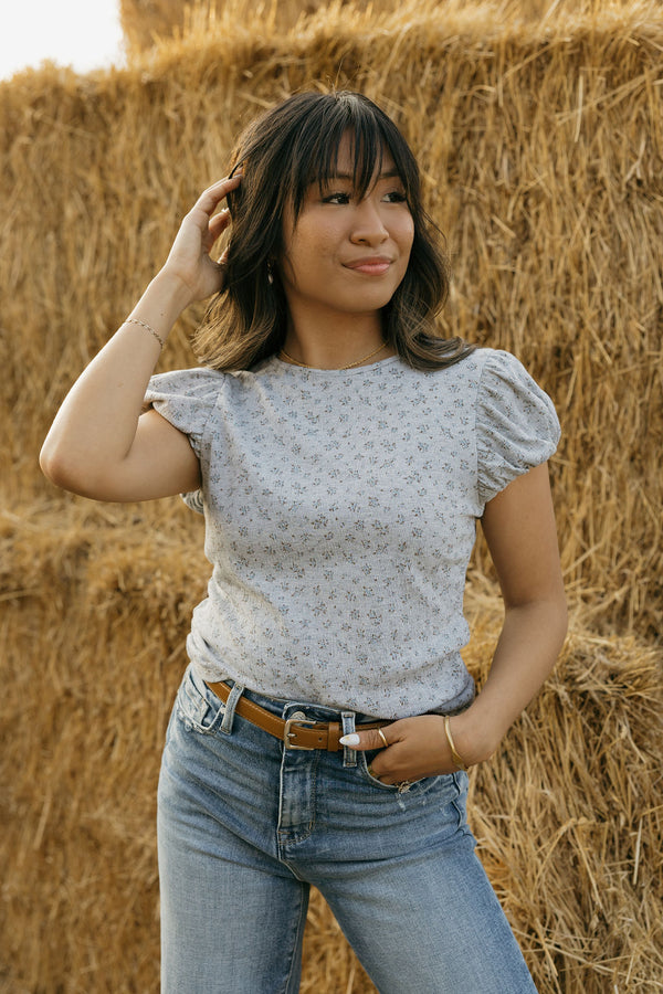 Tisha Tee-Heather Grey