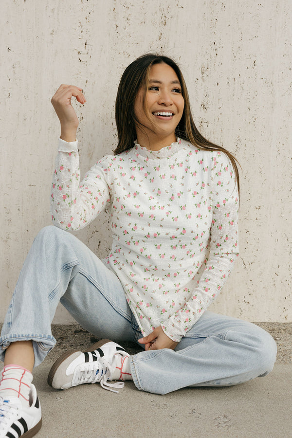 Charlotte Top-Cream Floral