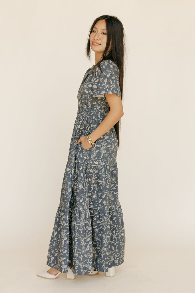 style and co maxi dress Caribbean Dress-Midnight Floral – Love Olive Allover print Size:XS/UK8/EU36/US4 sunyuannn Womens Linen Fashion __color_black-and-white:s16459_black-and-white