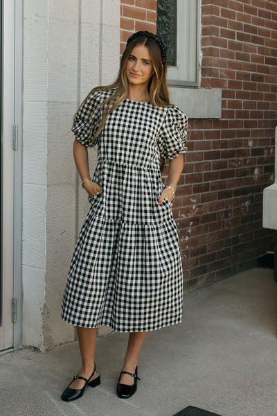 Harley Dress-Black Gingham