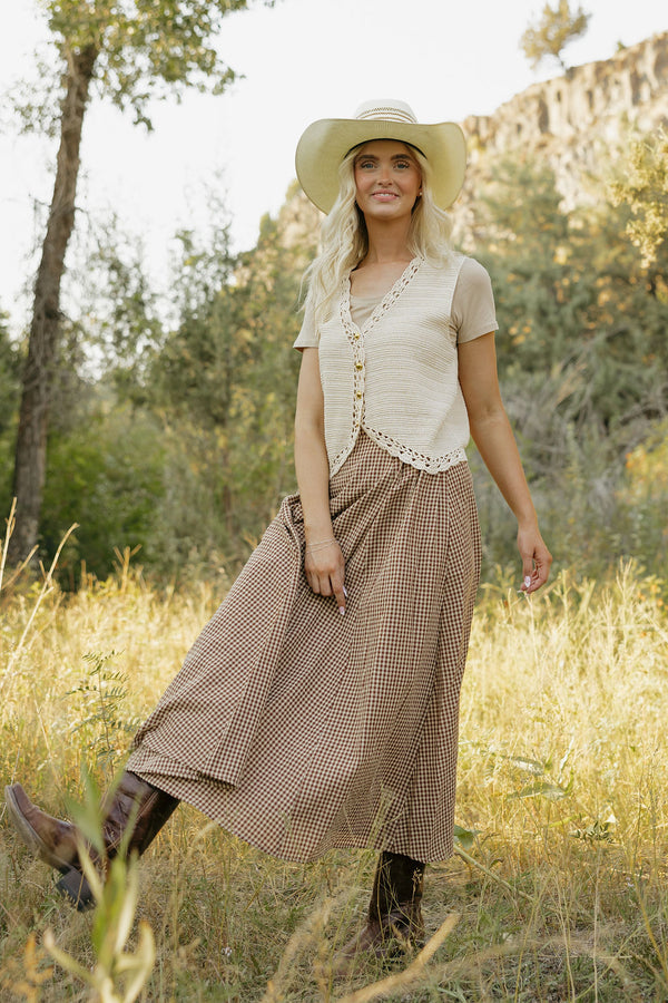 Aggie Skirt-Mocha