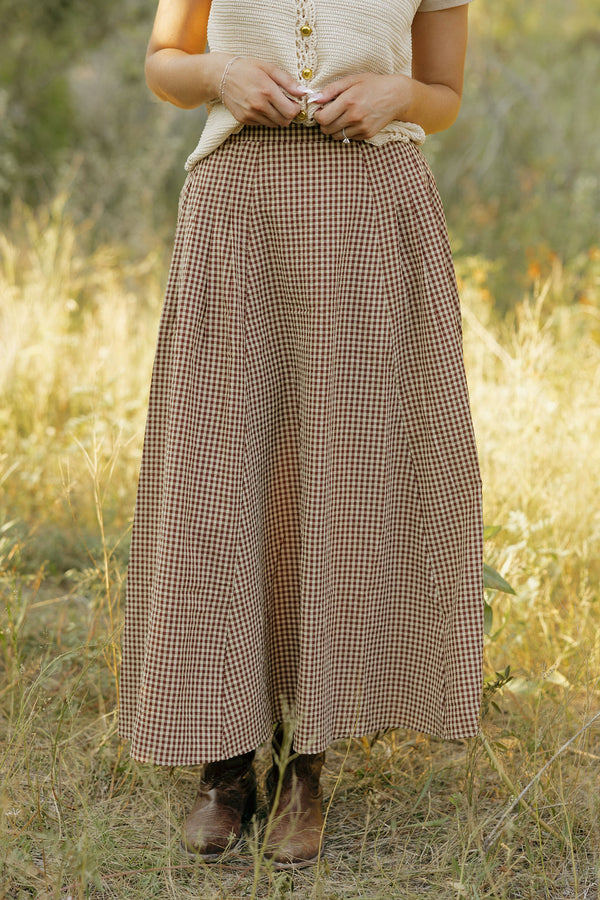 Aggie Skirt-Mocha