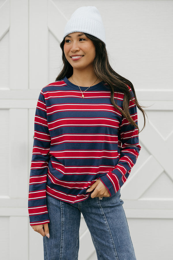 Riva Top-Navy/Red