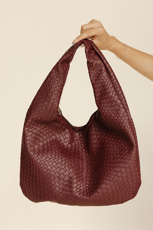 Marla Shoulder Bag-Deep Red