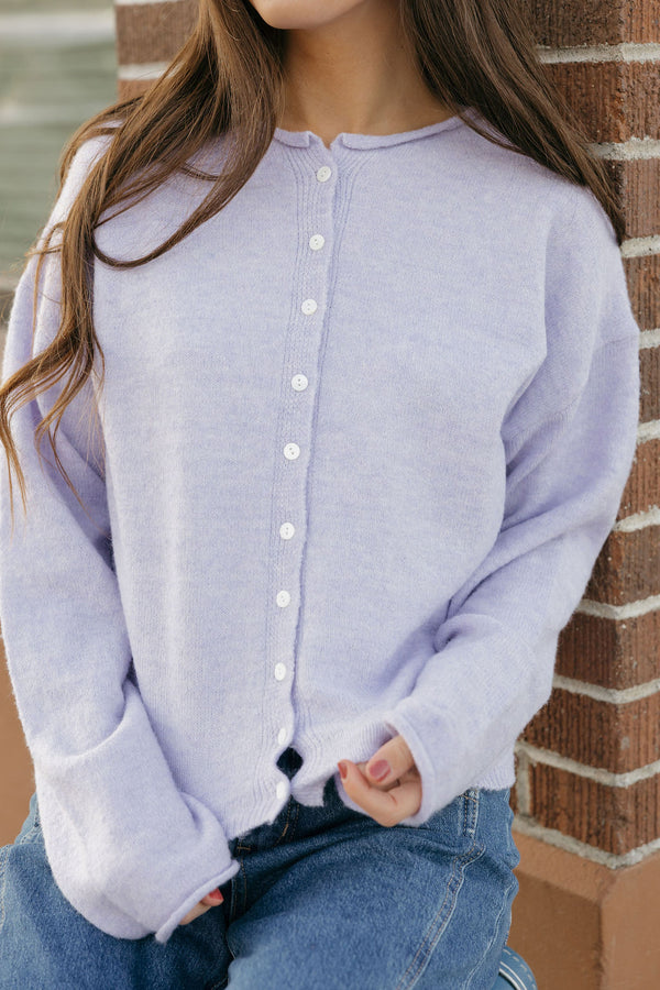 Abigail Cardigan-Lavender