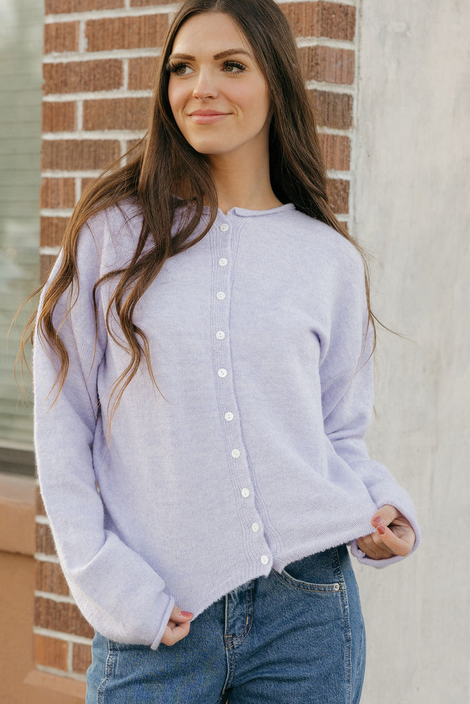 Abigail Cardigan-Lavender