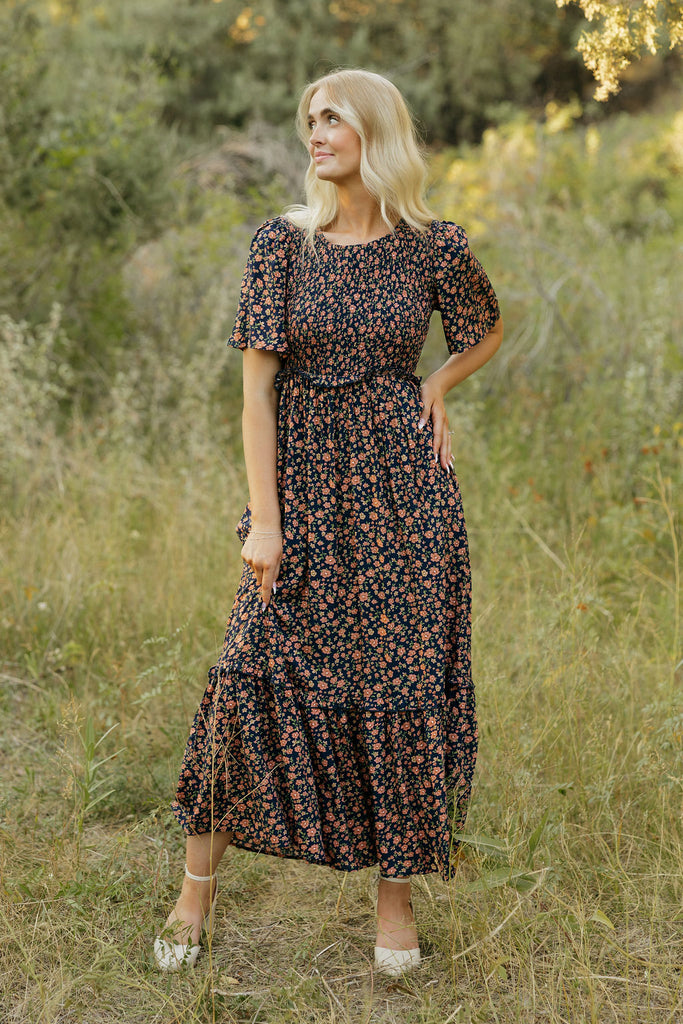 Winona Dress-Midnight Floral